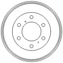 Тормозной барабан MAPCO 35511