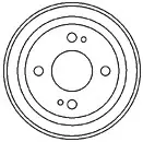 Тормозной барабан MAPCO 35520