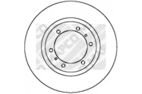 Тормозной диск MAPCO 45546
