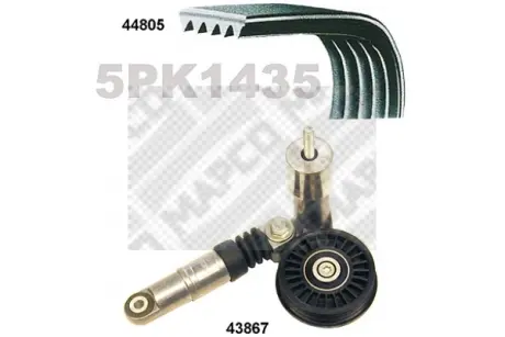 Поликлиновой ременный комплект MAPCO 73805
