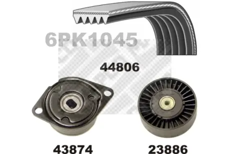 Поликлиновой ременный комплект MAPCO 73806