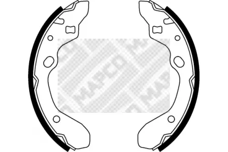 Комплект тормозных колодок MAPCO 8512