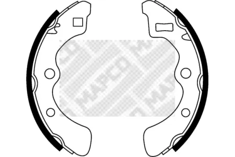 Комплект тормозных колодок MAPCO 8536