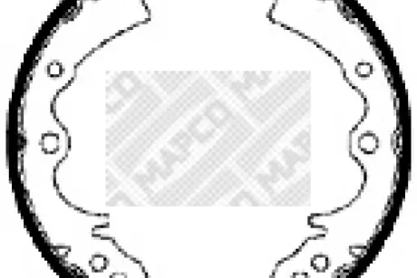 Комплект тормозных колодок MAPCO 8546