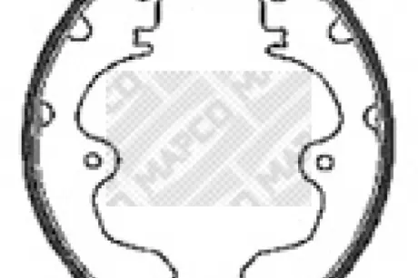 Комплект тормозных колодок MAPCO 8548