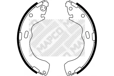 Комплект тормозных колодок MAPCO 8560