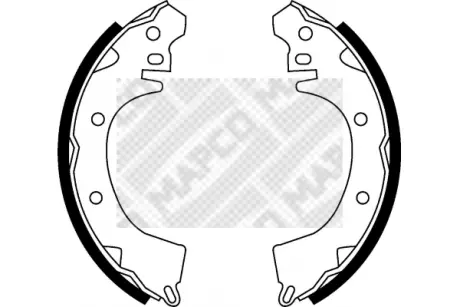Комплект тормозных колодок MAPCO 8561