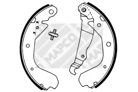 Комплект тормозных колодок MAPCO 8809