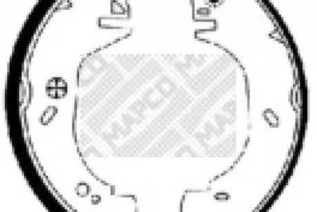 Комплект тормозных колодок MAPCO 8828
