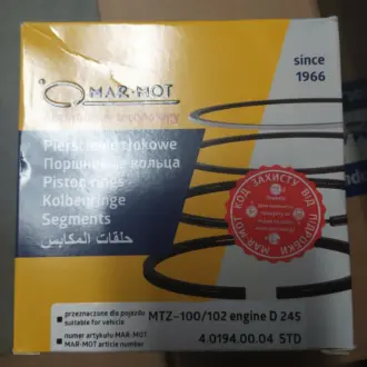 Кільця поршневі Д 245 (4 кіл.) MAR-MOT М-К (вир-во Польща) Mar-Mot 2451004060