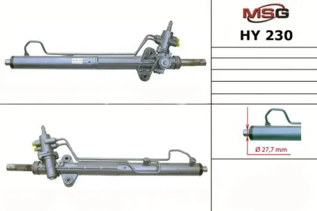 Рульова рейка з ГУР нова Hyundai H-1 97-04. Hyundai H-1 04-07 MASTER SPORT HY230