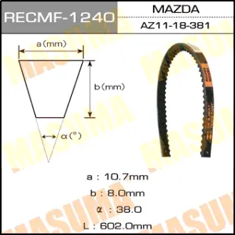 Ремень клиновый рк. 10х601 мм MASUMA 1240