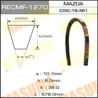 Ремень клиновый рк. 10х677 мм MASUMA 1270