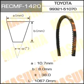 Ремень клиновый рк. 10х1058 мм MASUMA 1420