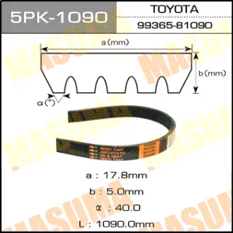 Ремінь полікліновий MASUMA 5PK1090