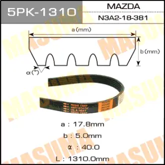 Ремінь полікліновий MASUMA 5PK1310
