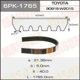 Ремінь полікліновий MASUMA 6PK1765