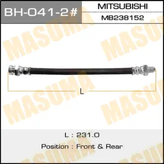Шланг тормозной MMC- /front/rear/ Diamante Out MASUMA BH0412