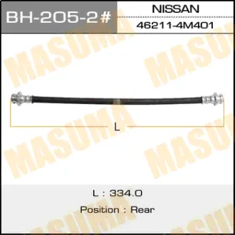 Шланг тормозной N- /rear/ Sunny B15 LH MASUMA BH2052