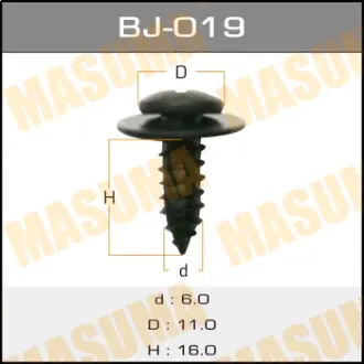 Саморіз 6x16 мм (комплект 10 шт) (BJ-019) MASUMA BJ019