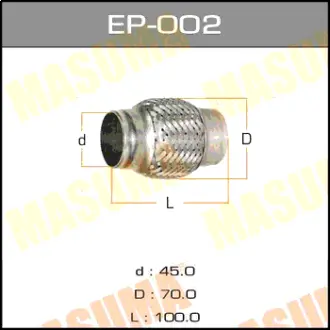 Гофра глушника 45x100 Interlock (EP-002) MASUMA EP002