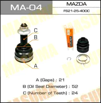 ШРУС 21х52х24 MASUMA MA04