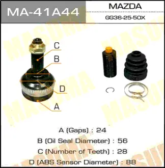 ШРУС 24x56x28 MASUMA MA41A44