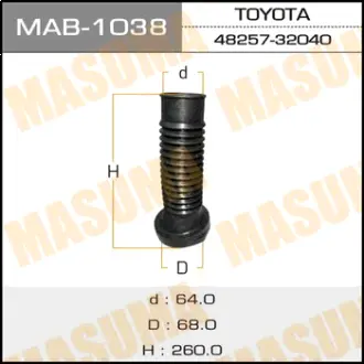 Пыльник стоек MASUMA MAB1038