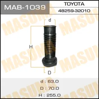 Пыльник стоек MASUMA MAB1039