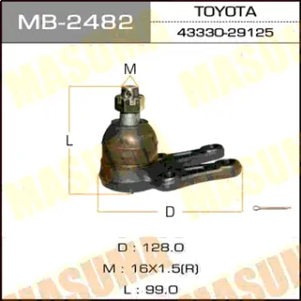 Шаровая опора front low DYNA/ YH8#, HIACE/ LH5#, LH6# LH1## RH,LH MASUMA MB2482