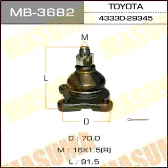 Шаровая опора front low KZH10#, LH12# MASUMA MB3682
