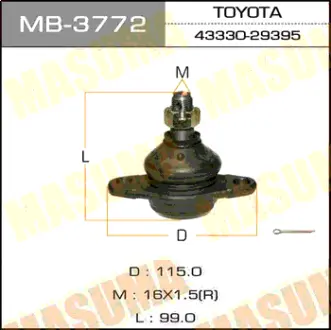 Шаровая опора front low CR50, SR50 MASUMA MB3772