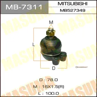 Шаровая опора front up PA##, PD##, PE##, P23W/V, P25W/V MASUMA MB7311