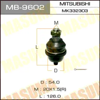 Шаровая опора front low CANTER/ FA#, FB#, FE# RH/LH MASUMA MB9602