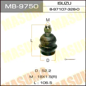 Шаровая опора front up ISUZU ELF/ NKR#, NPR#, NHS#, NHR# MASUMA MB9750