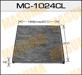 Салонный фильтр AC-901 угольный MASUMA MC1024CL