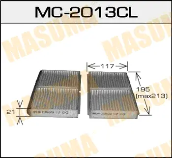 Салонный фильтр угольный MASUMA MC2013CL