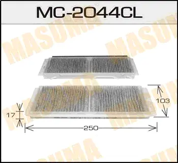 Салонный фильтр AC-406E угольный MASUMA MC2044CL