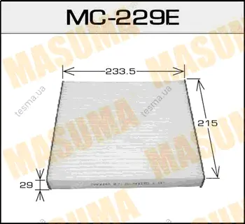 Салонный фильтр AC-106E MASUMA MC229 (фото 1)