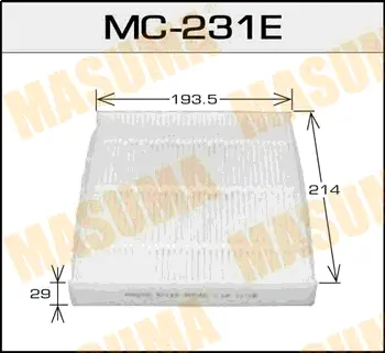 Фільтр салону MASUMA MC231