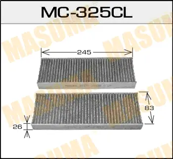 Салонный фильтр AC-202 угольный MASUMA MC325CL