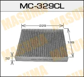 Салонный фильтр AC-206E угольный MASUMA MC329CL