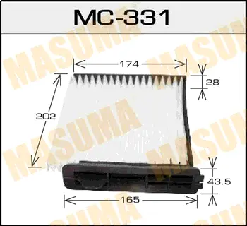 Салонный фильтр AC-208E MASUMA MC331
