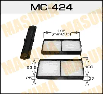Салонный фильтр AC-301E MASUMA MC424