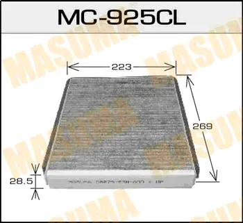 Салонный фильтр AC-802 угольный MASUMA MC925CL