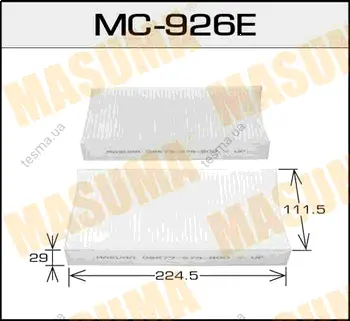 Салонный фильтр AC-803 MASUMA MC926 (фото 1)