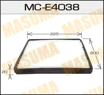 Салонный фильтр VOLVO/ S40/ V1800, V1900, V2000 00-03 MASUMA MCE4038