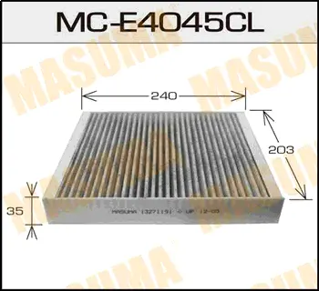 Салонный фильтр AC9205 угольный OPEL/ ASTRA, INSIGNIA/ V2000 08- MASUMA MCE4045CL