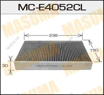 Салонный фильтр угольный RENAULT/ FLUENCE (MEGANE III)/ V1600 09- MASUMA MCE4052CL (фото 1)