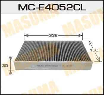 Салонный фильтр угольный RENAULT/ FLUENCE (MEGANE III)/ V1600 09- MASUMA MCE4052CL
